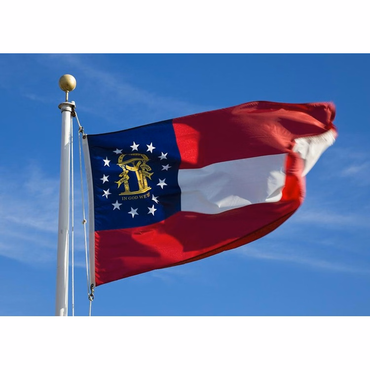 Georgia State Flag - 2' x 3' - Nylon