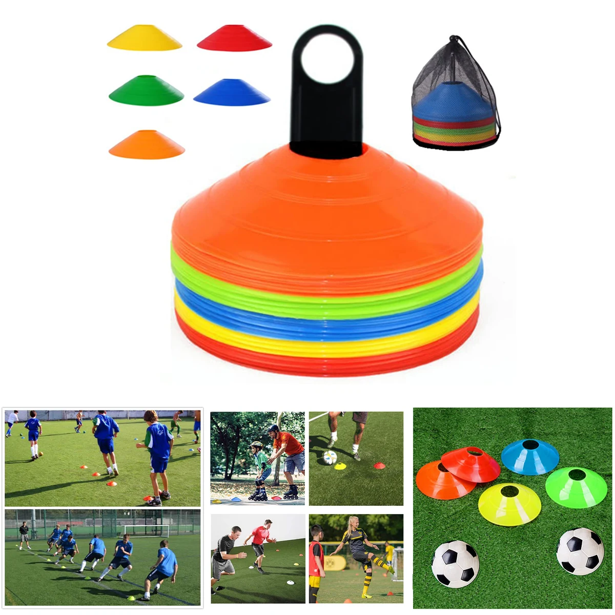 Soccer Cones (50 Pcs) Disc Cone 1