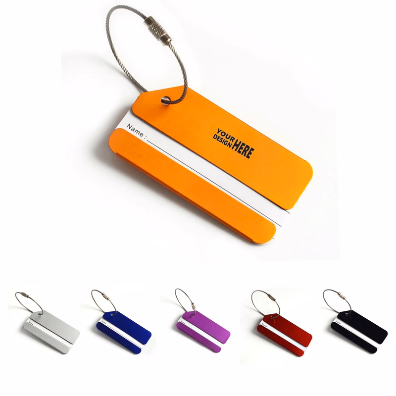 Aluminum Luggage Tag with Name ID Card
