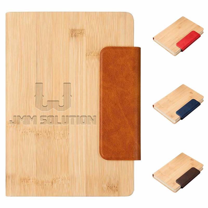 A5 PU Leather Magnetic Closure Bamboo Texture Notebook