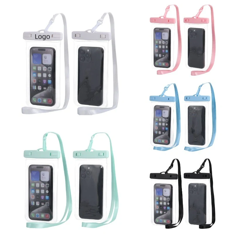 Clear Waterproof Phone Pouch W/ Lanyards 1