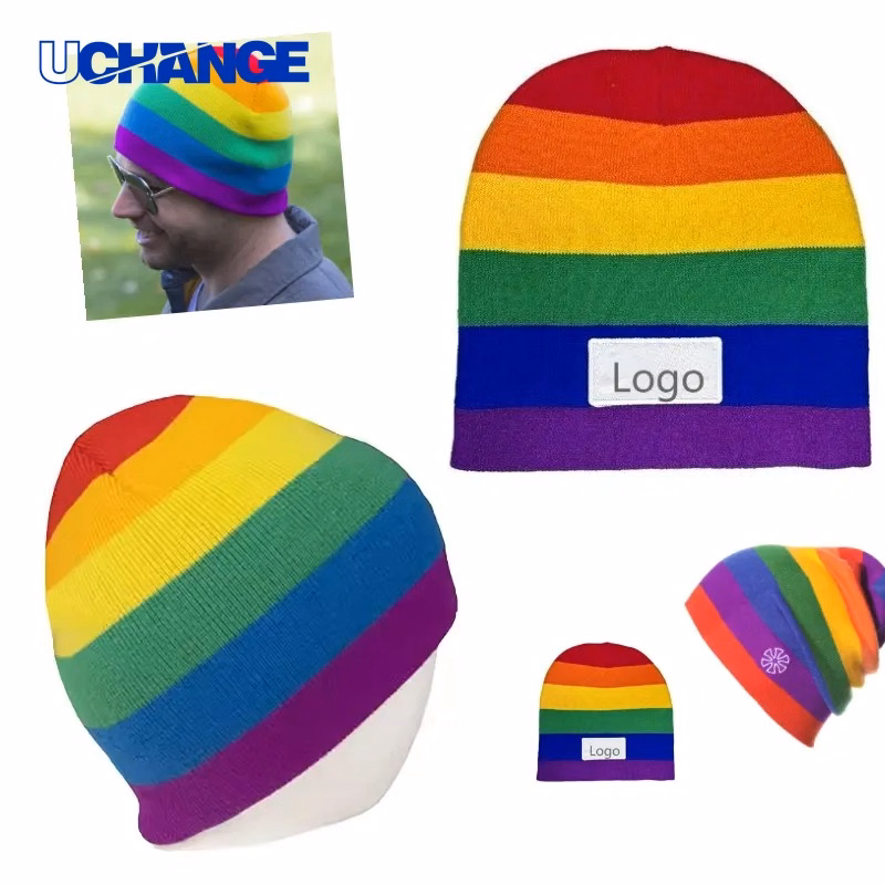 Rainbow Beanie for Fashion and Daily Use