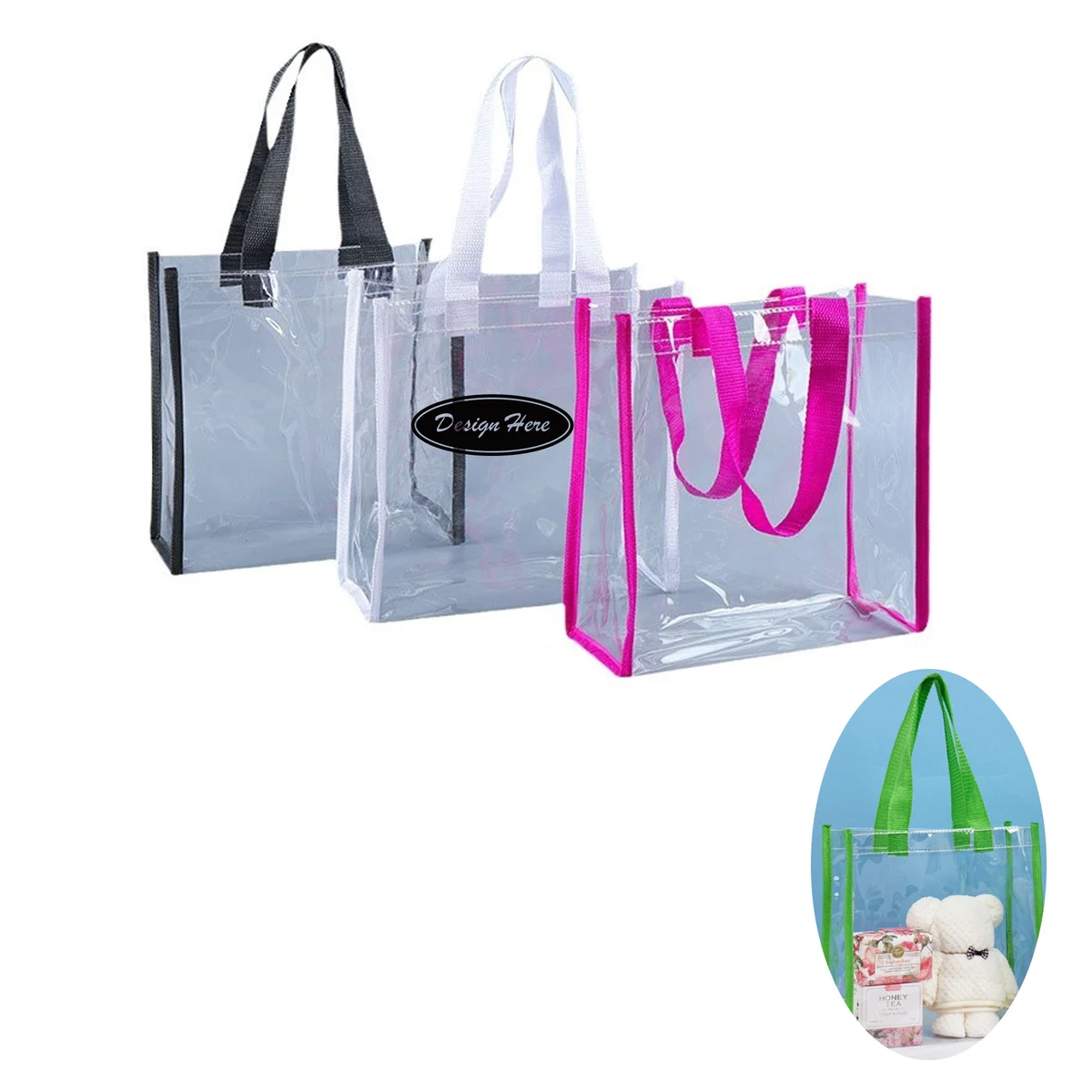 Transparent PVC Stadium-Approved Tote Bag 1