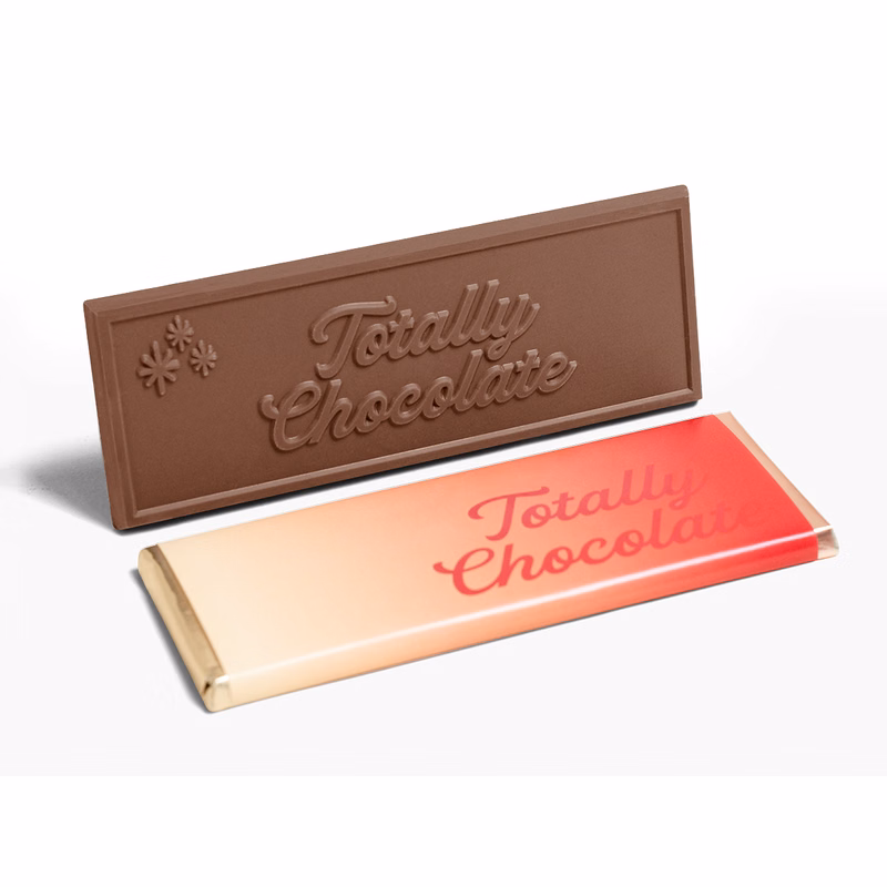 2"x 5" Brand Impact Custom Chocolate Wrapper Bar