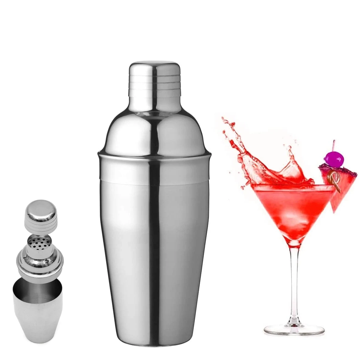 18 OZ. Stainless Steel Cocktail Shaker 1