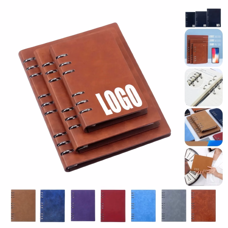 PU Leather A6/A5/B5 Business Travel Journal Diary Notebook