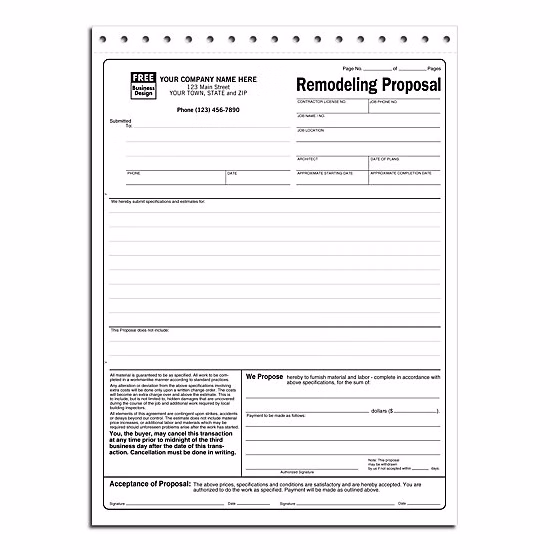 Remodeling Proposals
