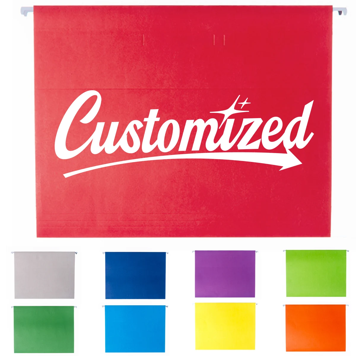 Color Hanging File Folder with Label Tabs for Office Use 1
