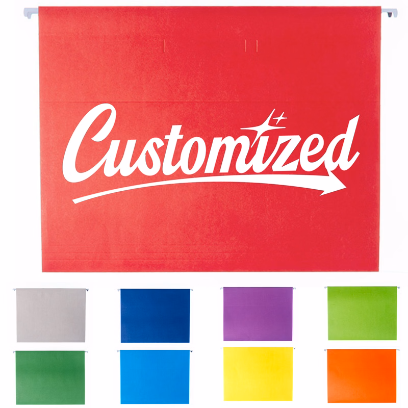 Color Hanging File Folder with Label Tabs for Office Use