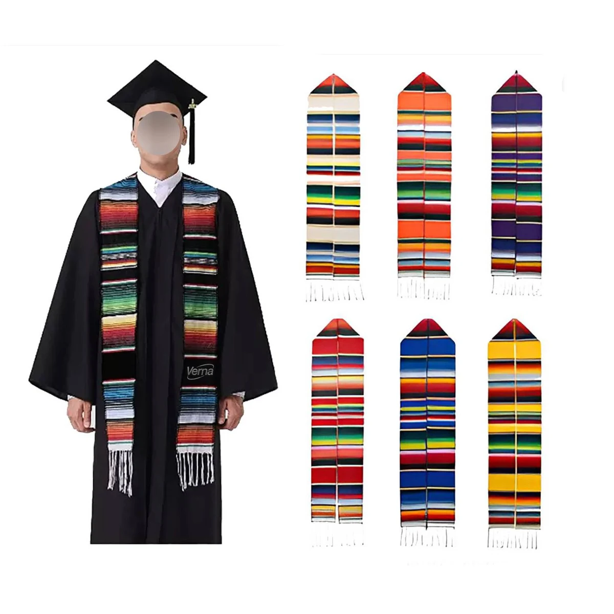 Polyester Mexican Graduation Sash Stole 1