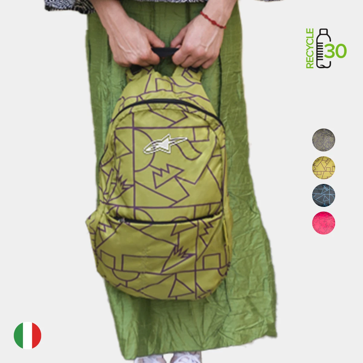 TUCANO® - Italy MENDINI Recycled Modern Business Foldable Backpack 1
