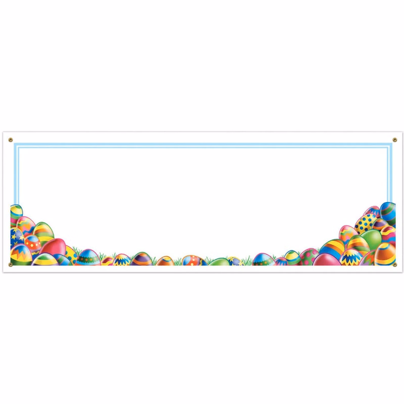 Blank Easter Banners - 5' x 21"
