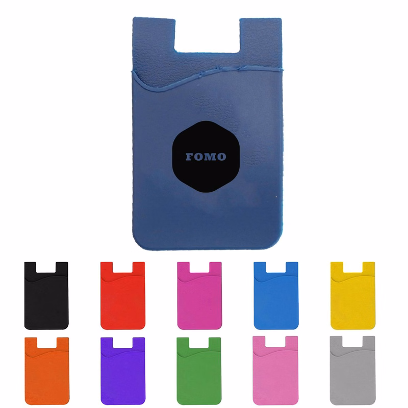 Stick-On Silicone Phone Wallet ?C Convenient Card Holder