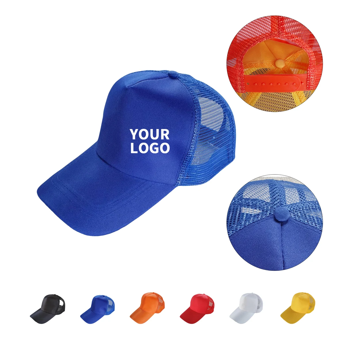Five Panel Trucker Mesh Back Cap 22.9 To 25.2" 1