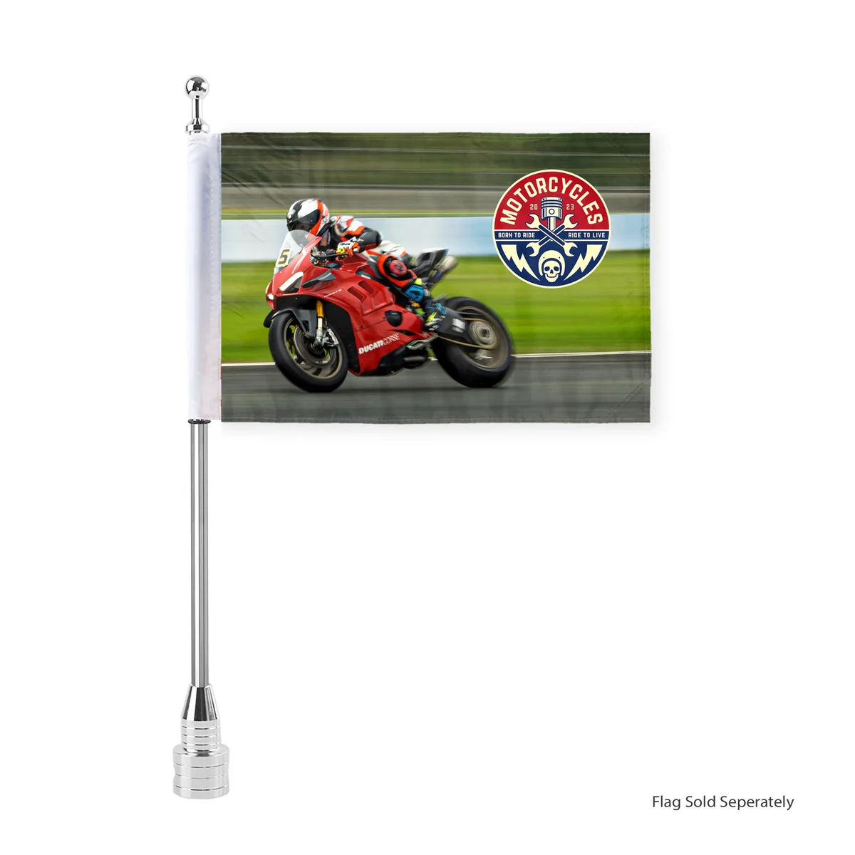 15" Standard Motorcycle Poles 1