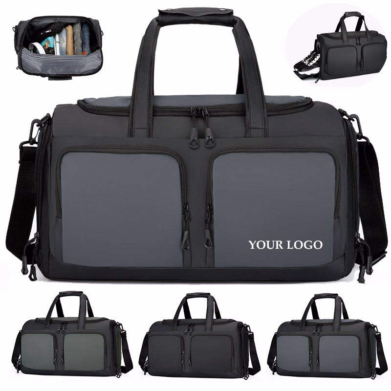 Waterproof Travel Gym Duffle Bag with Shoe Compartment