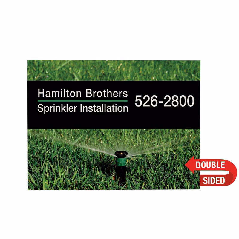 24" x 18" Corrugated Plastic Sign (Double-Sided)