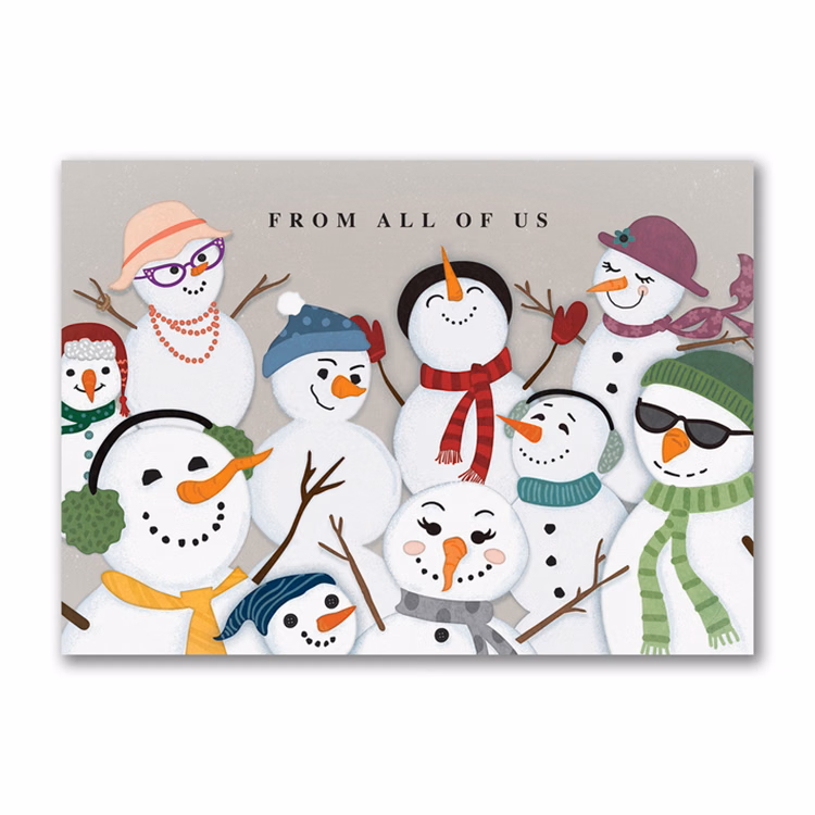 Snowman Festivities Holiday Card