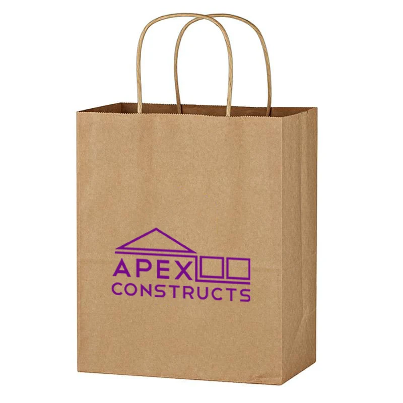 Kraft Paper Brown Wine Bag - 13" x 17" 1