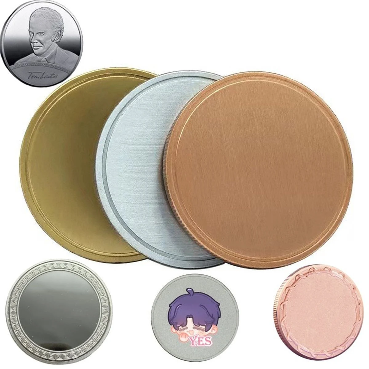 Custom Engraved Metal Commemorative Coin 1