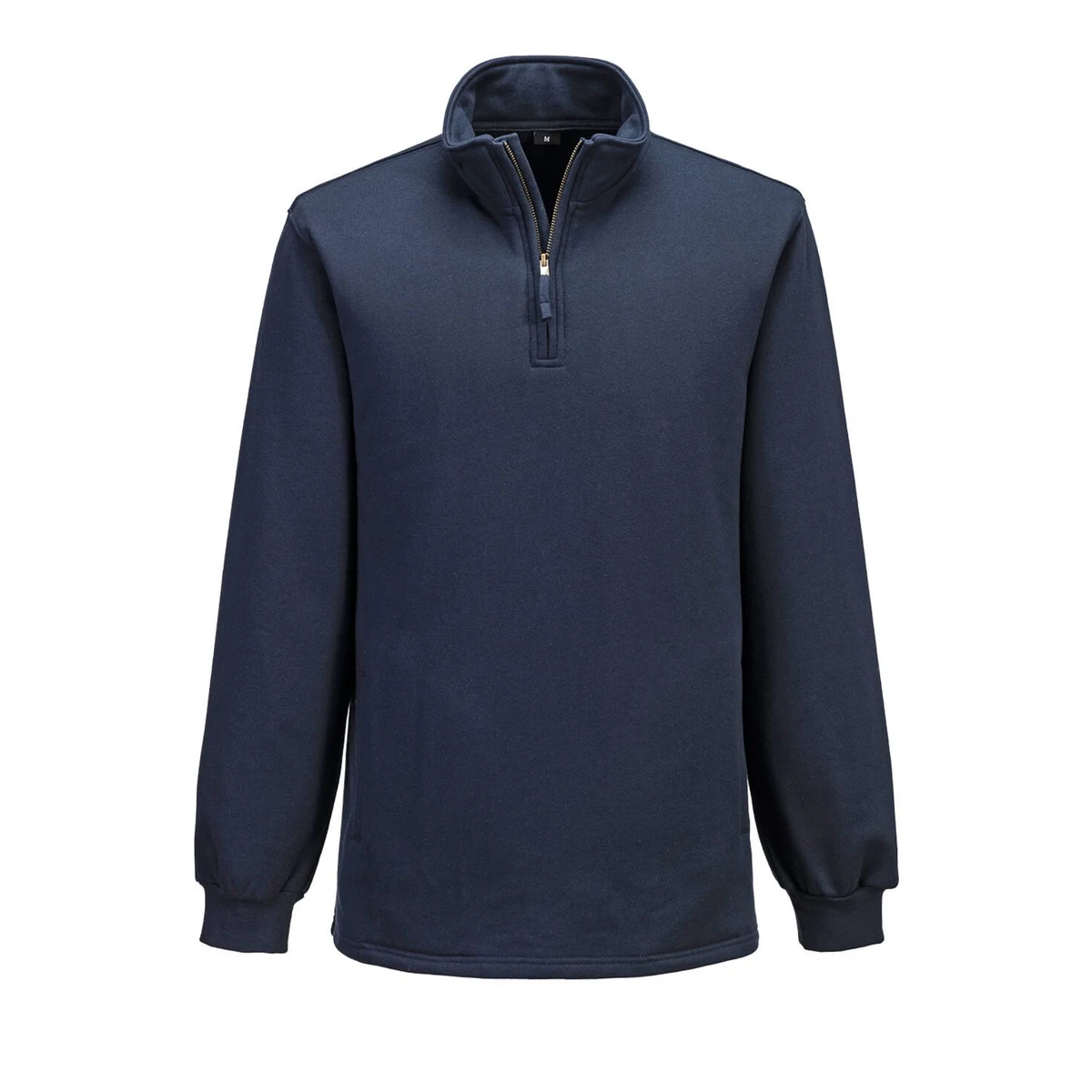 Portwest Bizflame Knit 1/4 Zipper FR Sweatshirt, custom hoodie or sweatshirt with logo imprint 1