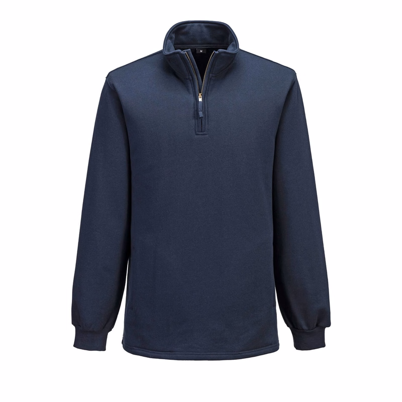 Portwest  Bizflame Knit 1/4 Zipper FR Sweatshirt
