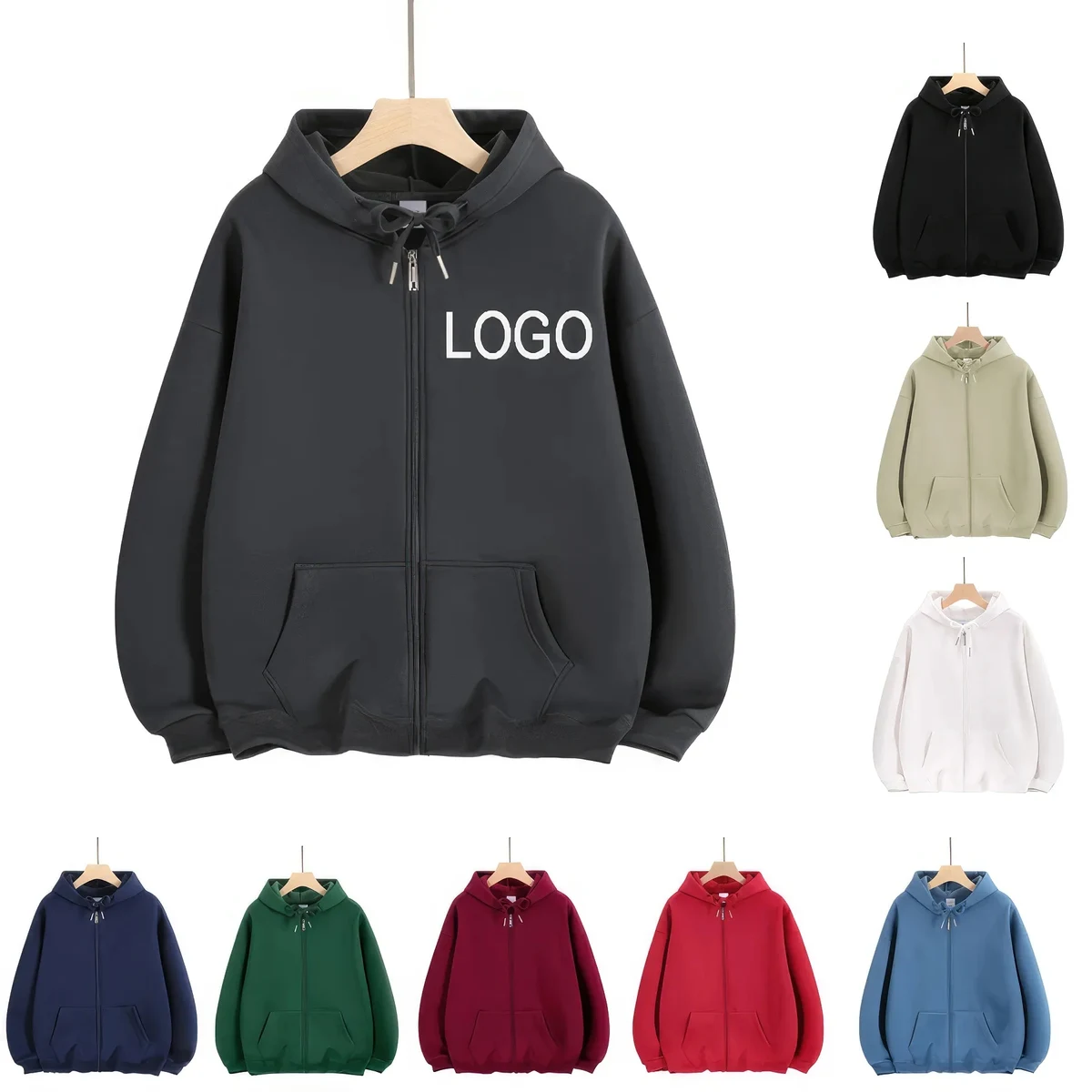 Styles Personalized Hoodie Full Zipped 1