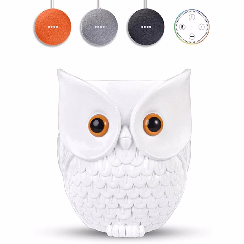 Owl Statue Smart Speaker Holder Stand