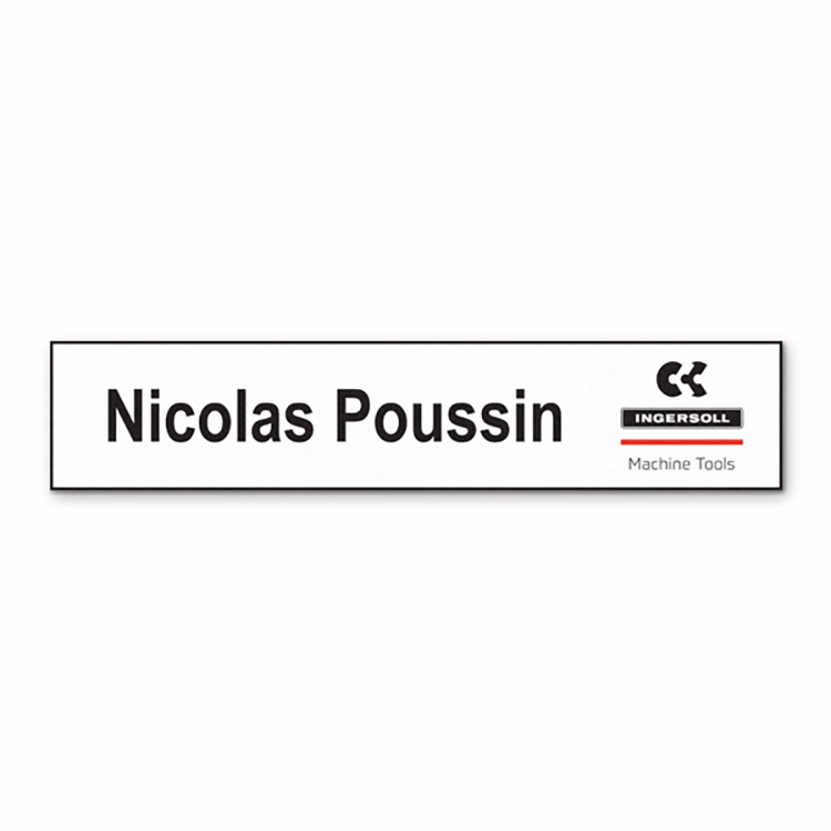 2 x 10" Chaos full color UV Printed name plate