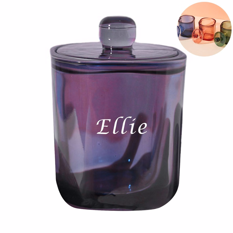 200ml Colored Glass Candle Holders