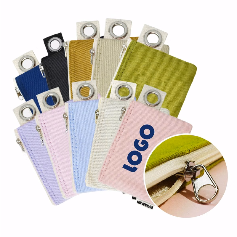 Zippered Canvas Accessory Pouch