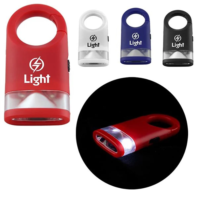 Light with Carabiner holder Clip 1