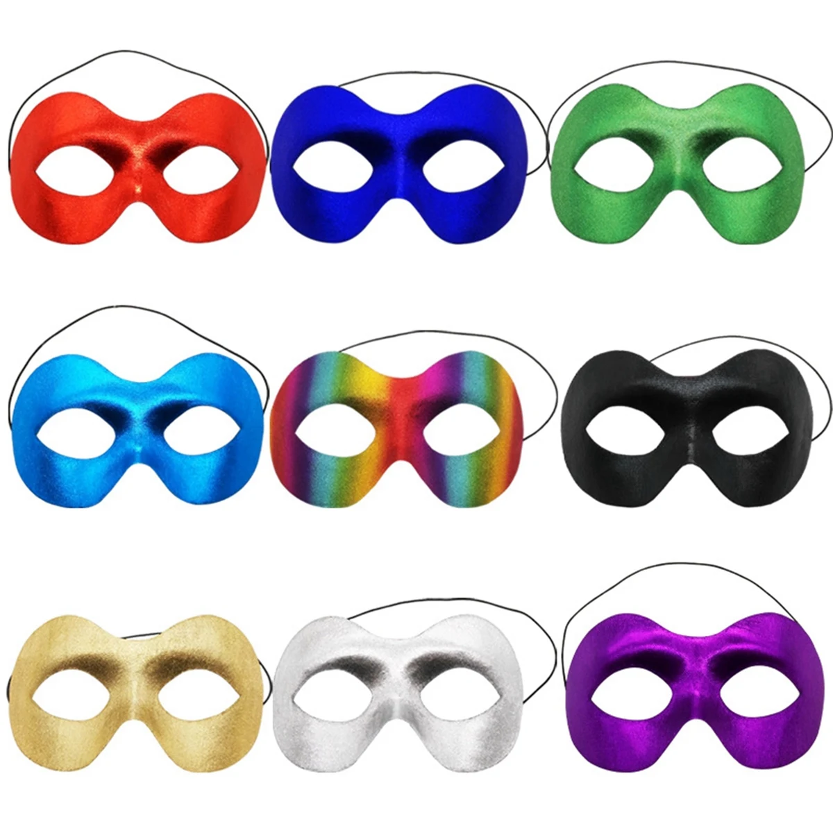 Colorful Halloween Prop PVC Half Eye Mask 1