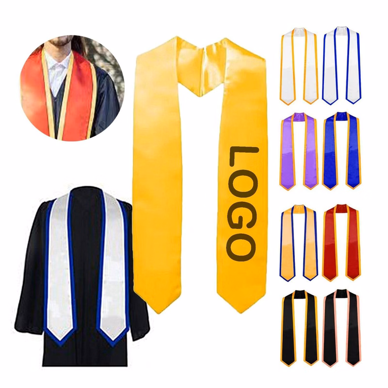 Unisex Plain Graduation Stole Sash