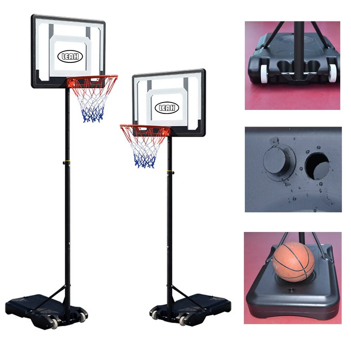 Height Adjustable Kids/Adult Basketball Hoop 1