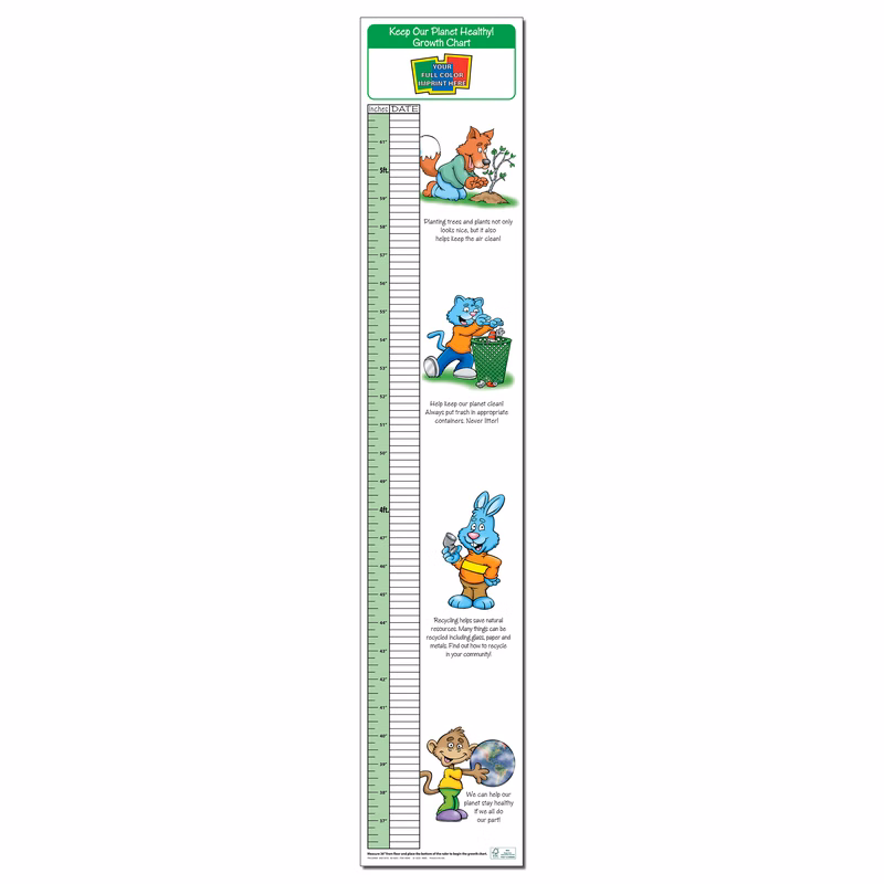 GROWTH CHART - Keep Our Planet Healthy Children's Growth Chart