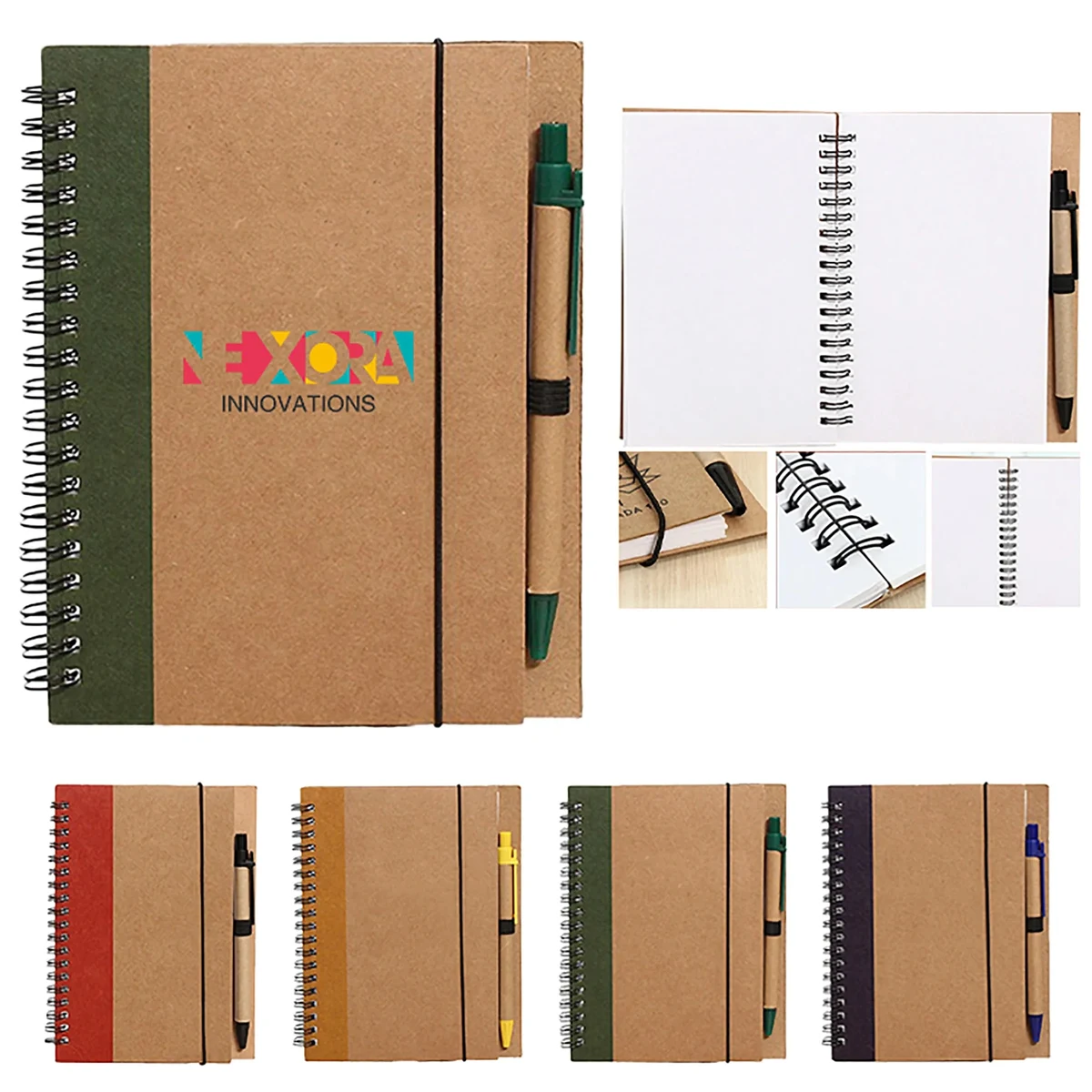 Spiral Bound Kraft Notebook with Professional Look 1