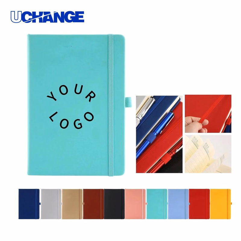 Writing Notebook Journal with PU Cover and Logo Space