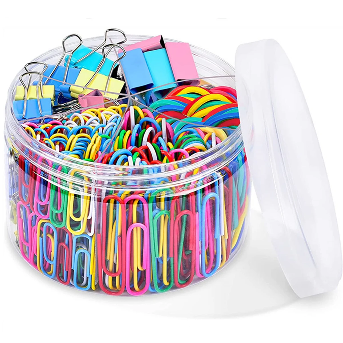 240pcs Colorful Paper Clips Set for Office 1