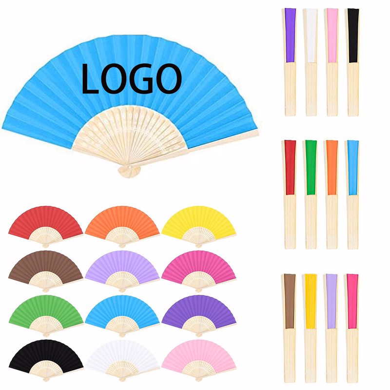 MOQ 20 Full Color Custom Handheld Folding Fan