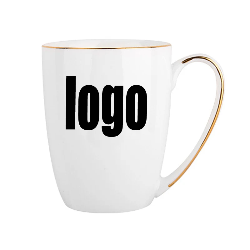 Moonlight Drawing Gold Line Bone Porcelain Ceramic Cup 1