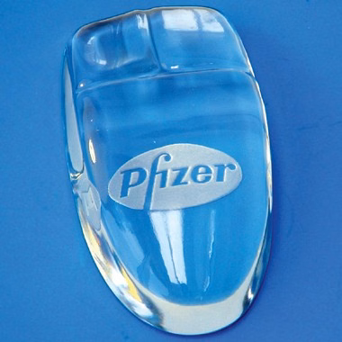THE STARFIRE GLASS MOUSE PAPERWEIGHT
