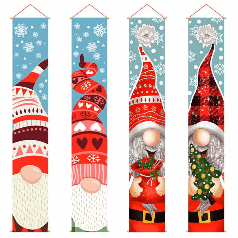 Christmas No Face Man Door Hanger