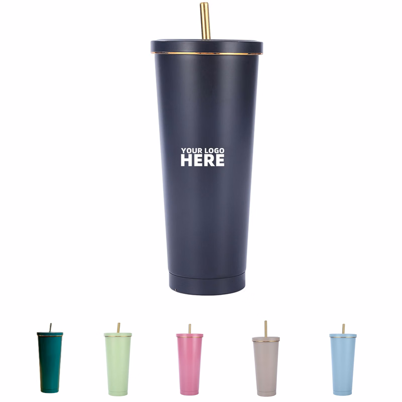 25 OZ Tumbler With Lid And Straw
