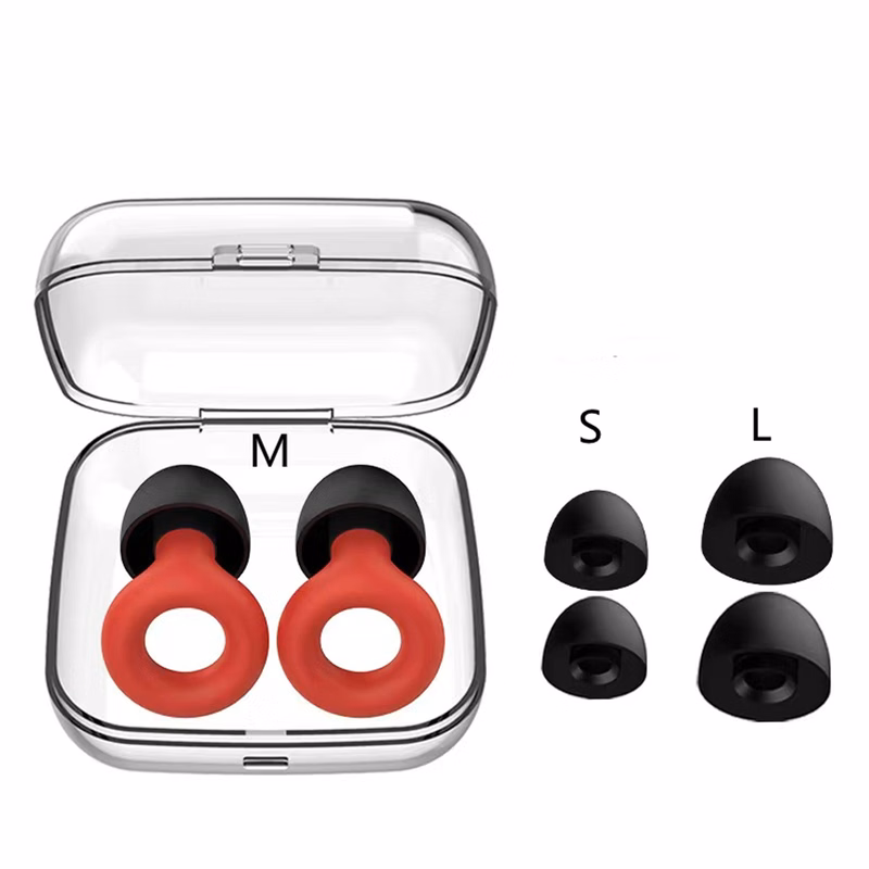 Circle Reusable Silicone Ear Plugs For Noise Reduction