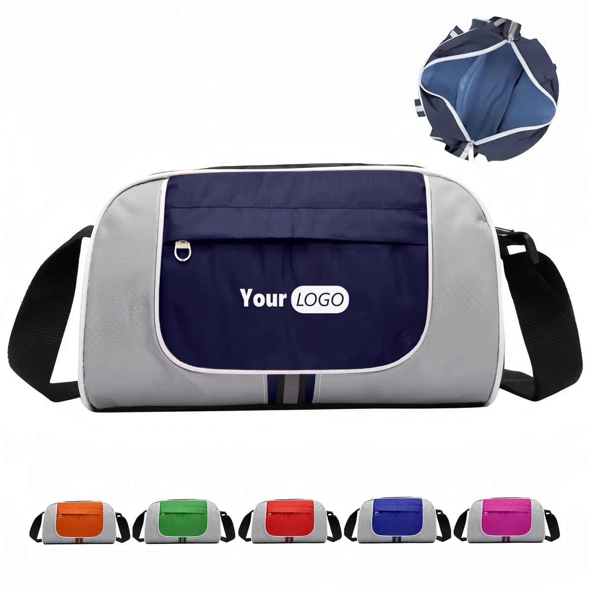 Polyester Single Shoulder Large Capacity Crossbody Bag 1