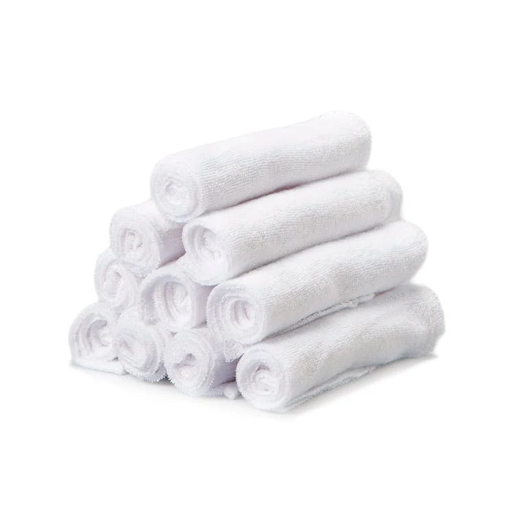 Terry Baby Washcloths - White 10 Pack 1