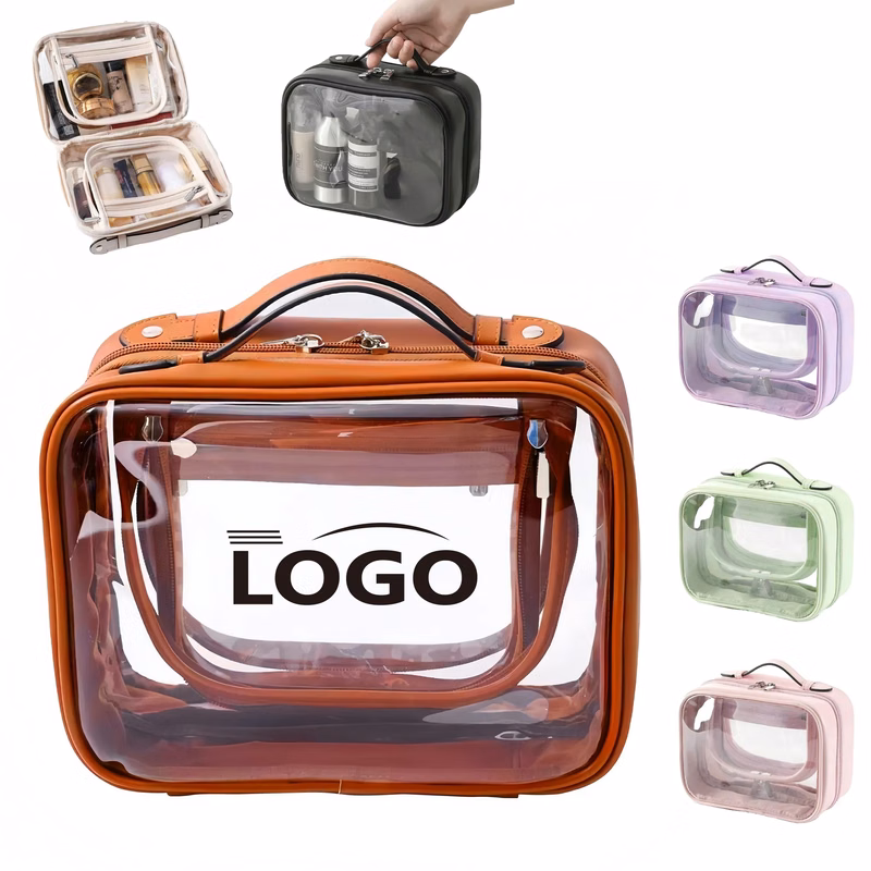 Waterproof Toiletry Bag, PVC Cosmetic Case, Travel Organizer