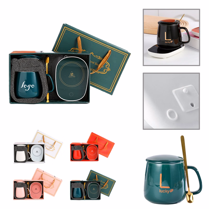 MOQ10 Heated Mug Warmer And Cup Combo