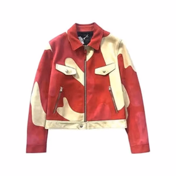 Custom Design Fashion Patchwork Zip Up Jacket